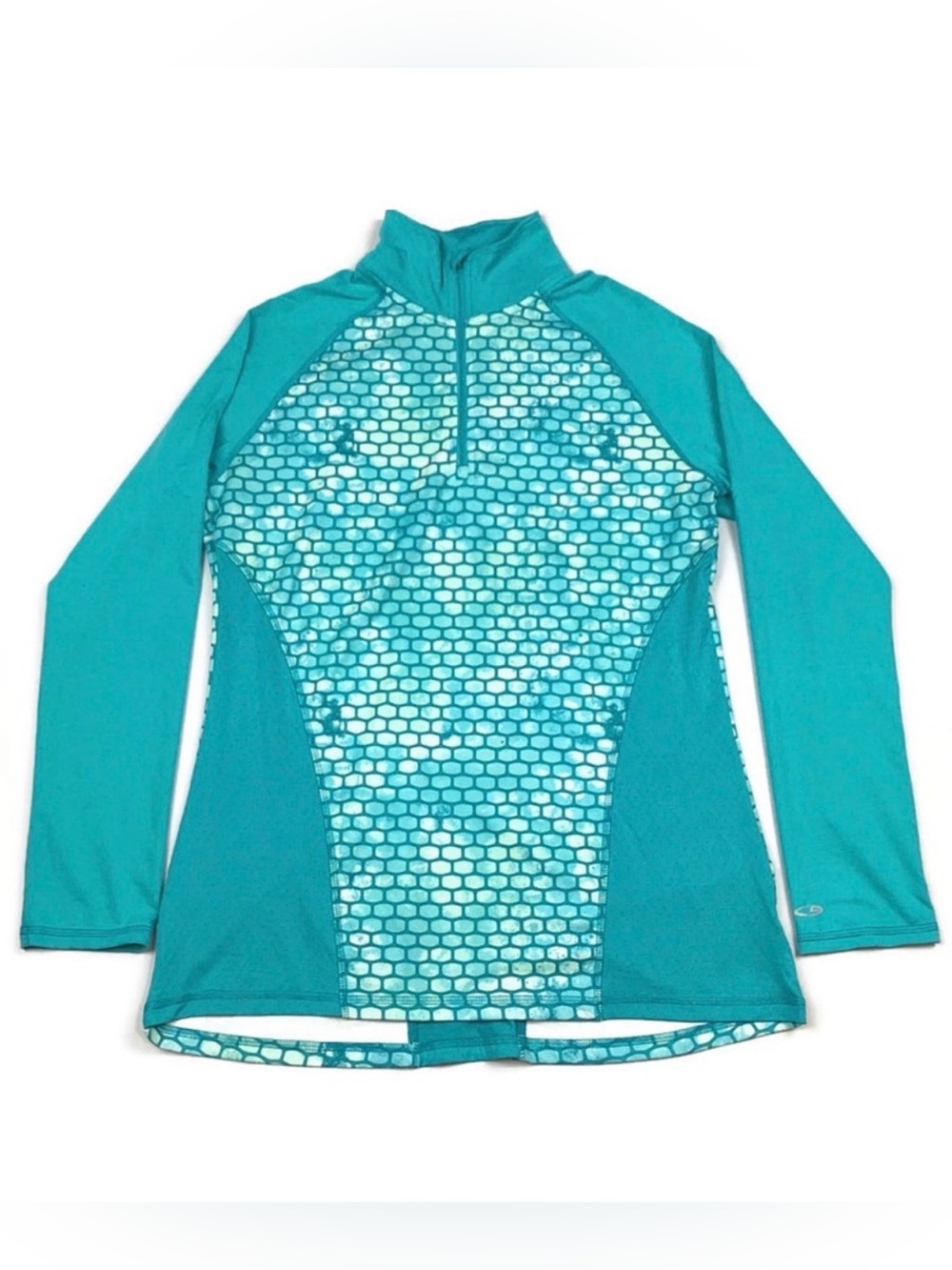 Champion Duo Dry Quarter Zip Pullover Top Colorful Stretchy
